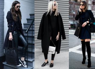 С чем носить черное пальто С какой обувью носить черное классическое пальто