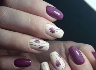 Маникюр с тюльпанами — идеи на короткие и длинные ногти Как нарисовать цветы на ногтях?